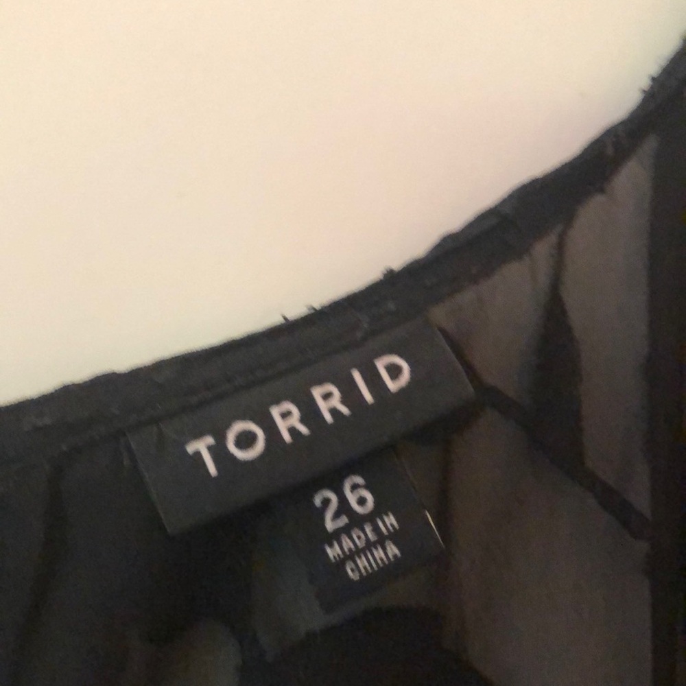 Torrid Black Floral Midi Dress - Picture 6 of 8